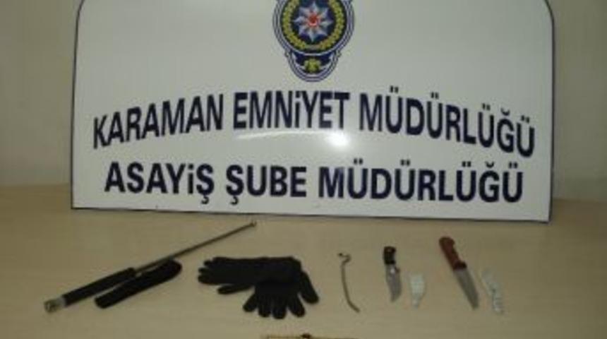 Karaman&rsquo;da Hırsızlık Ş&uuml;phelisi 3 Kişi Yakalandı