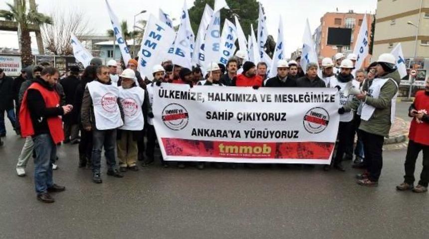 Bodrum'dan Başlayan Tmmob Y&uuml;r&uuml;y&uuml;ş&uuml; Manisa'ya Ulaştı