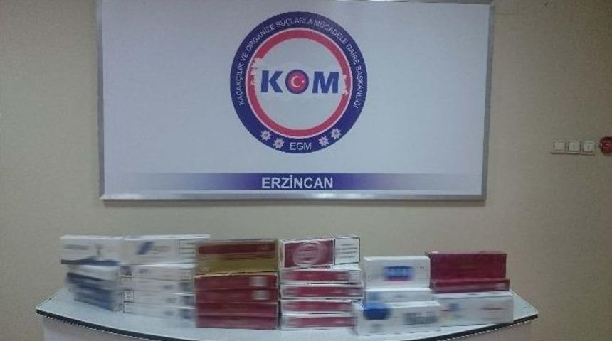 Erzincan&rsquo;da Ka&ccedil;ak Sigara Operasyonu