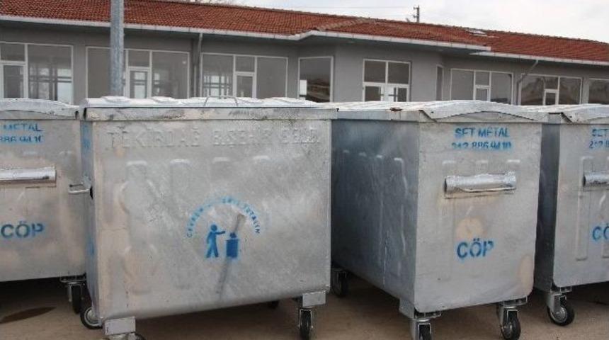 Kapaklı&rsquo;ya Yeni &Ccedil;&ouml;p Konteynerları Koyuluyor
