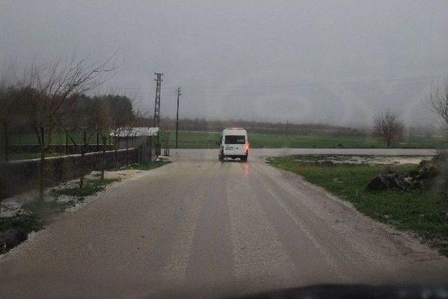 Yavuzeli’nde Dolu Yağışı