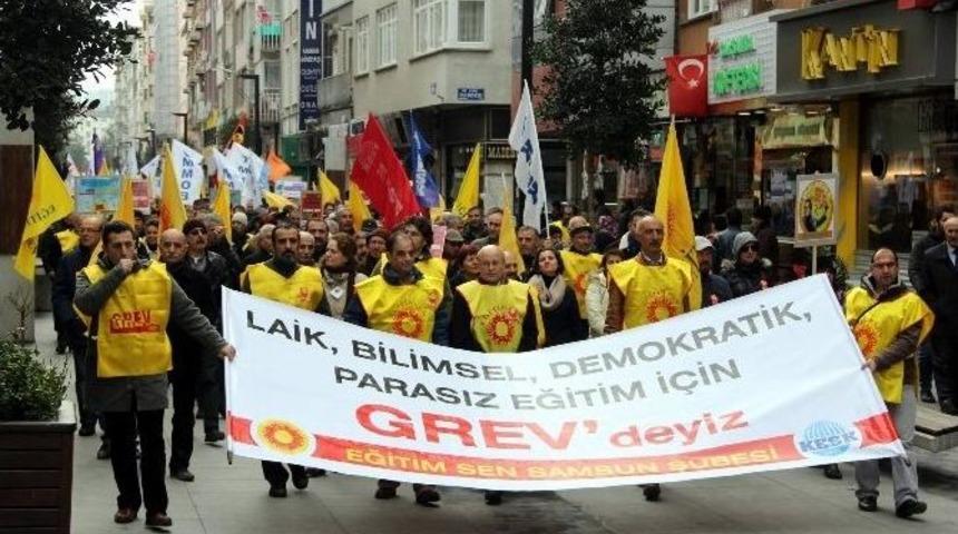 Eğitim-sen&rsquo;den İş Bırakma Eylemi