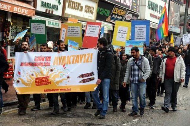 Gaziantep’Te Öğretmenler 'laik Ve Bilimsel Eğitim' Için Yürüdü