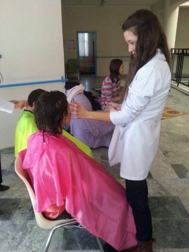 Milas’ta Engelli Bireylerin Saç Bakımı Sevinci