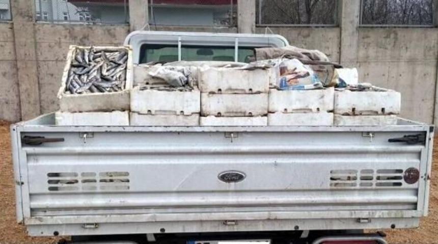 Van G&ouml;l&uuml;'nde Avlanmış 2 Ton Ka&ccedil;ak Balık Ele Ge&ccedil;ti