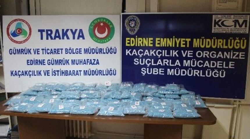 Edirne&rsquo;de 70 Kilo Uyuşturucu Ele Ge&ccedil;irildi