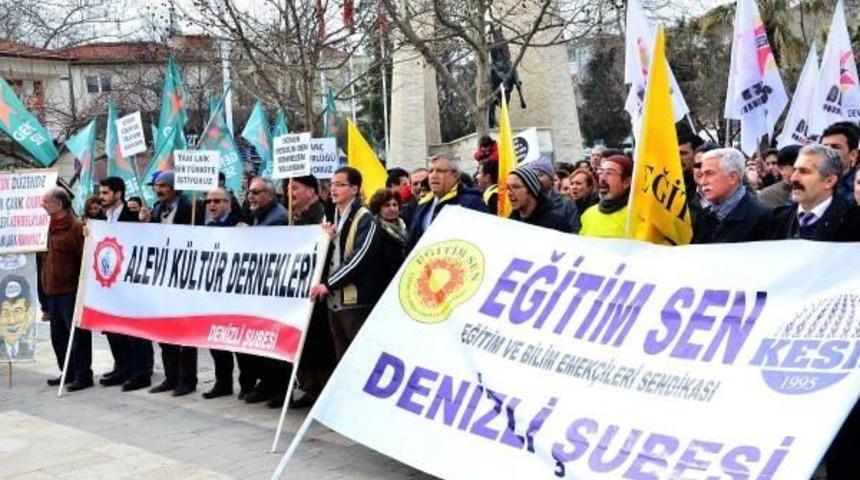 Denizli'de Okulu Boykot Eden &Ouml;ğretmenler Y&uuml;r&uuml;d&uuml;