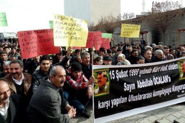 Erciş'te, Öcalan'ın Yakalanışının 16 Yıldönümünde Protesto