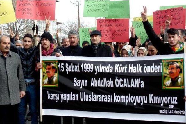 Erciş'te, Öcalan'ın Yakalanışının 16 Yıldönümünde Protesto