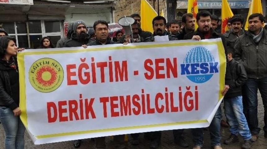 Derik Eğitim-sen’den İş Bırakma Eylemi