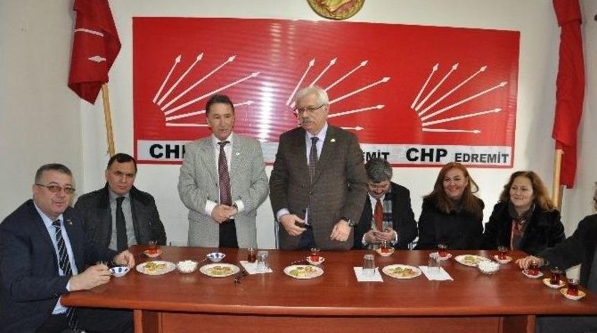 Başkan Kamil Saka&rsquo;dan Chp İl&ccedil;e Başkanı Enlig&uuml;n&rsquo;e Hayırlı Olsun Ziyareti