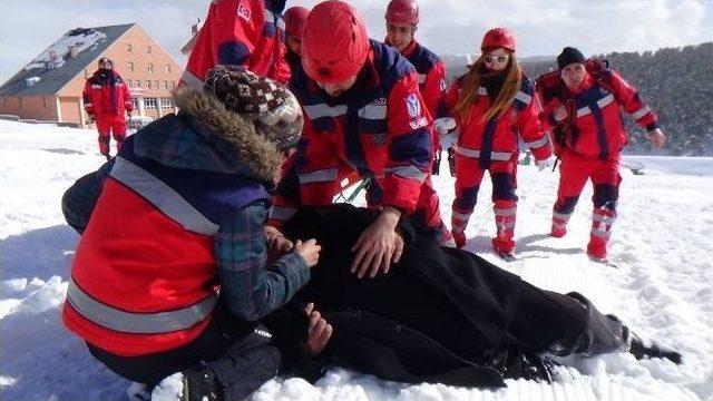 Çığ Tatbikatı Gerçeği Aratmadı