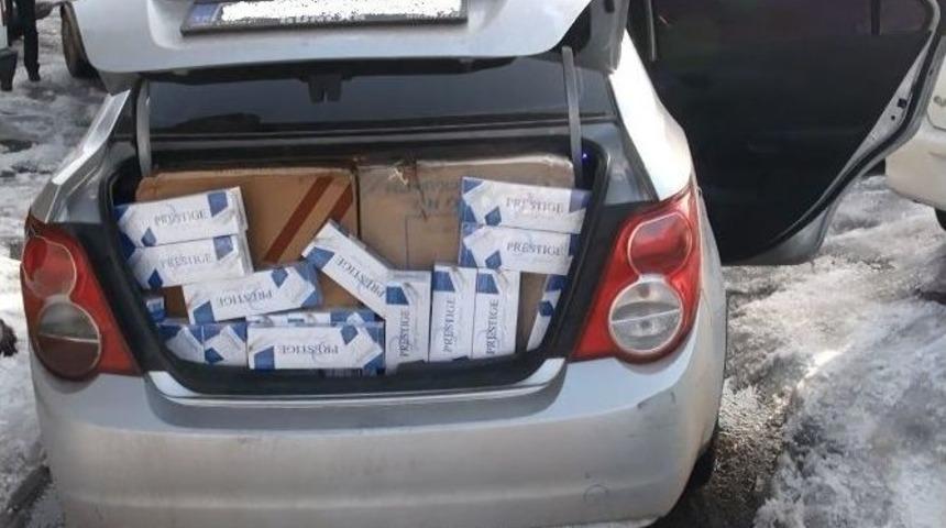 Kars&rsquo;ta 10 Bin Paket Ka&ccedil;ak Sigara Ele Ge&ccedil;irildi