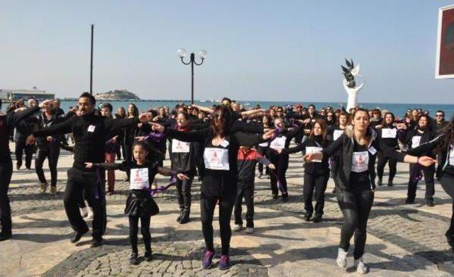 Sevgililer Gününde Kadına Şiddete Danslı Protesto