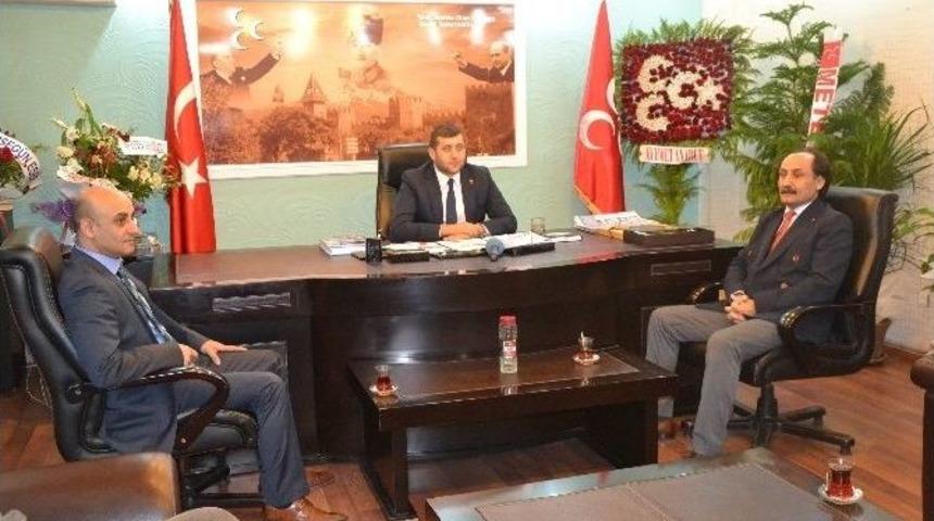 Mhp Milletvekili Aday Adayı Mustafa Alkan&rsquo;dan İl Başkanı Ersoy&rsquo;a Nezaket Ziyareti