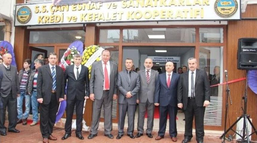 &Ccedil;an&rsquo;da Kooperatif Hizmet Binası A&ccedil;ıldı