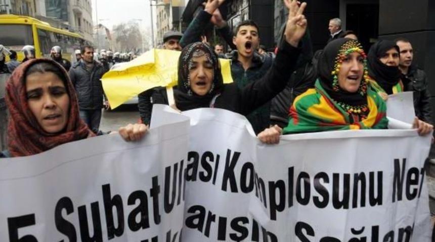 Gaziantep'te Dbp'lilerden &Ouml;calan Protestosu