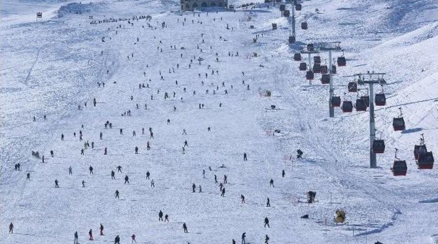 Erciyes Son 8 Yılın En Karlı G&uuml;nlerini Yaşıyor