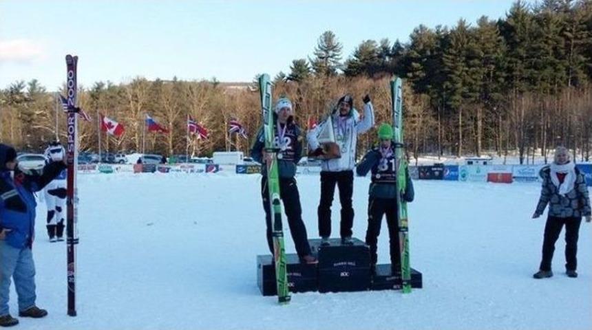 Kayaklı Atlamada Milli Sporcudan B&uuml;y&uuml;k Başarı