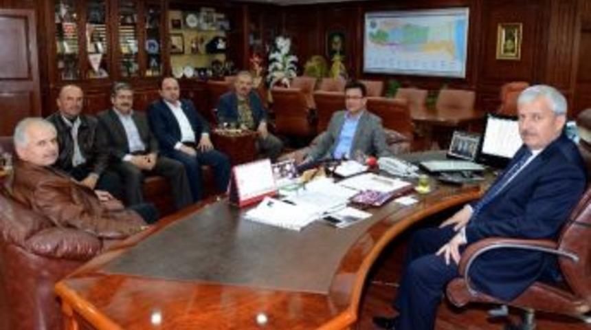 Milletvekili Aday Adayları Başkan &Ccedil;etinkaya&rsquo;yı Ziyaret Etti