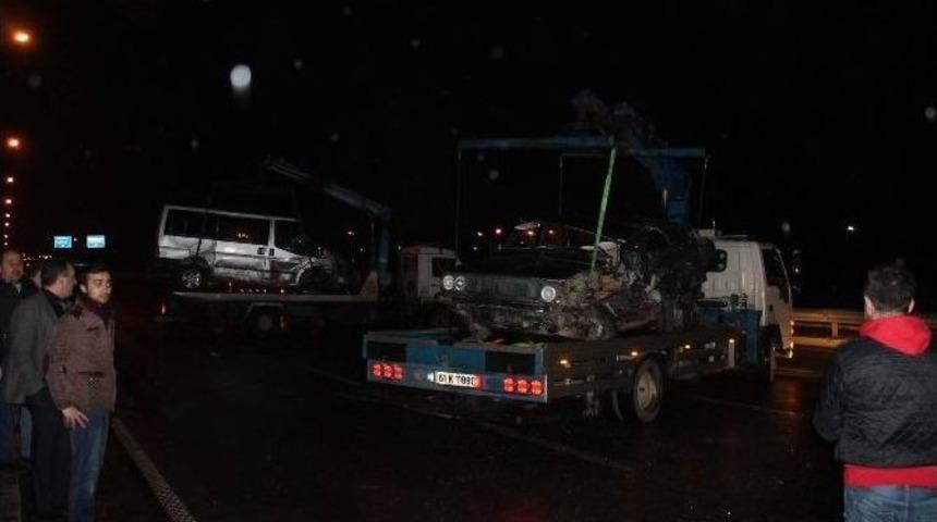 Trabzon&rsquo;da 6 Ara&ccedil; Birbirine Girdi: 1 &Ouml;l&uuml;, 5 Yaralı