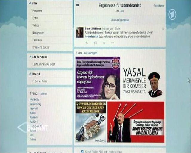 Özgecan Cinayetine Tepkiler Alman Devlet Kanalında