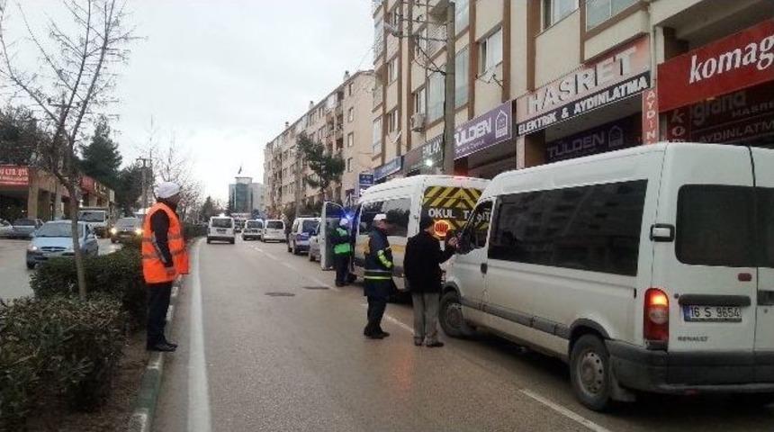 Bursa&rsquo;da Servis Ara&ccedil;larına Sıkı Denetim