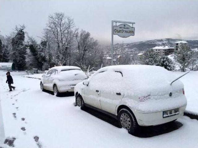 Bartın'da Etkili Kar Yağışı