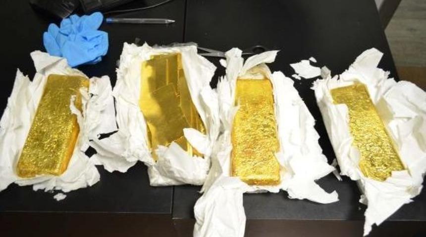 Atat&uuml;rk Havalimanı'nda 30 Kilogram Altın Elege&ccedil;irildi