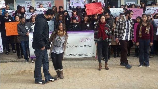 Özgecan Cinayeti Çomü’de Protesto Edildi