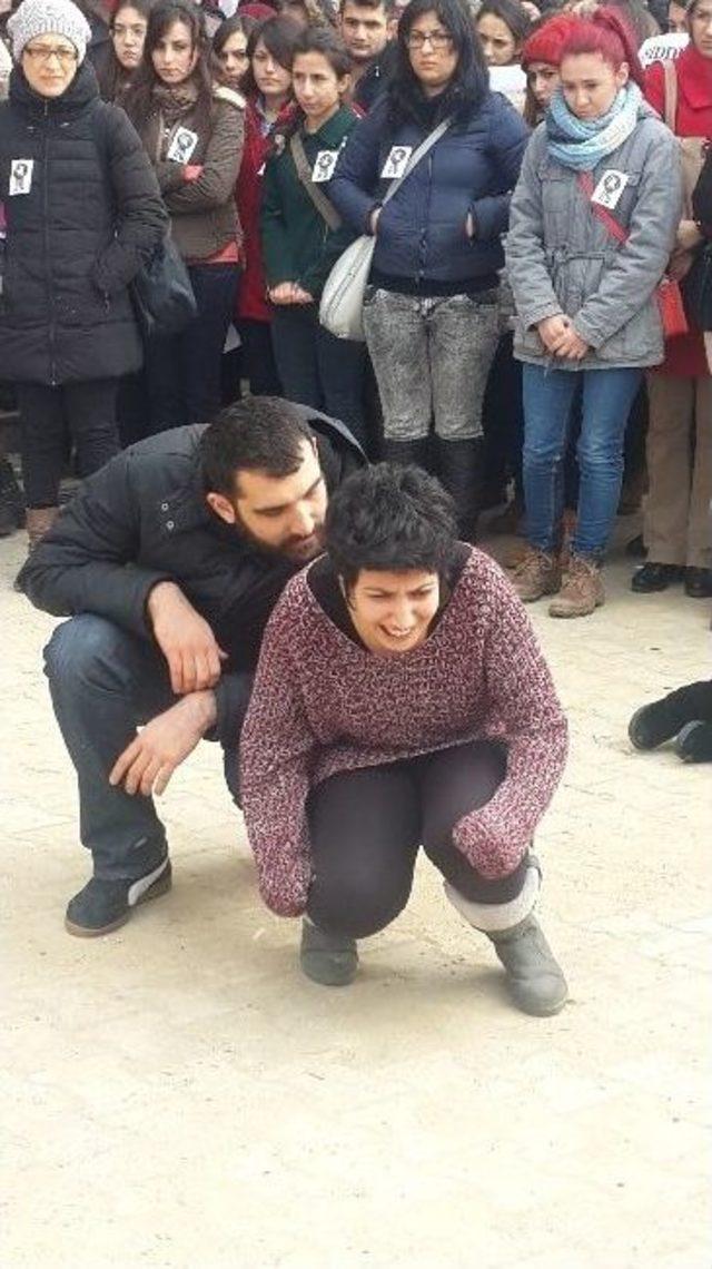 Özgecan Cinayeti Çomü’de Protesto Edildi