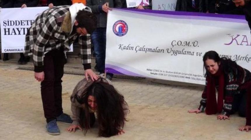 &Ouml;zgecan Protestosunda Ağlatan Piyes