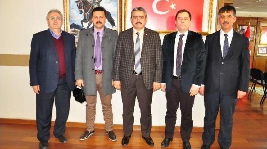 Ad&uuml; Kuyucak Myo Yeni Y&ouml;netimi Başkan Alıcık&rsquo;ı Ziyaret Etti