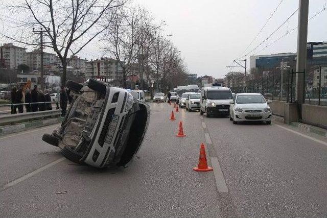 (özel Haber) Yan Yatan Araçtan İnanılmaz Kurtuluş