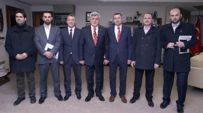 K&ouml;rfez Semerkand Y&ouml;netiminden Başkan Karaosmanoğlu&rsquo;na Ziyaret