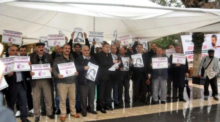 Şof&ouml;rlerden 'yolcular Namusumuzdur' Protestosu