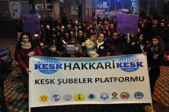 Kesk’den Özgecan İçin Meşaleli Yürüyüş