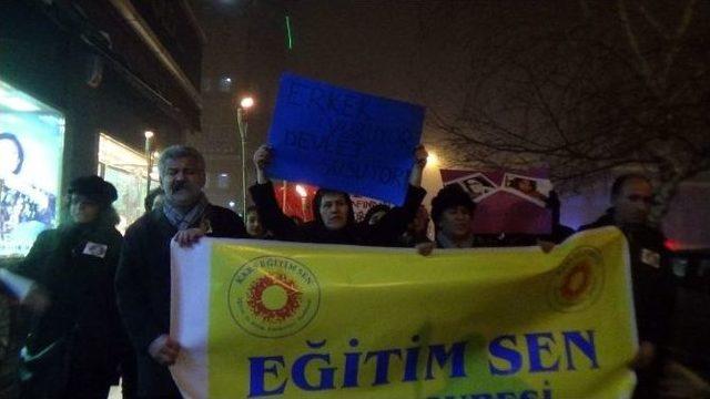 Kars Eğitim-sen’den Özgecan Eylemi