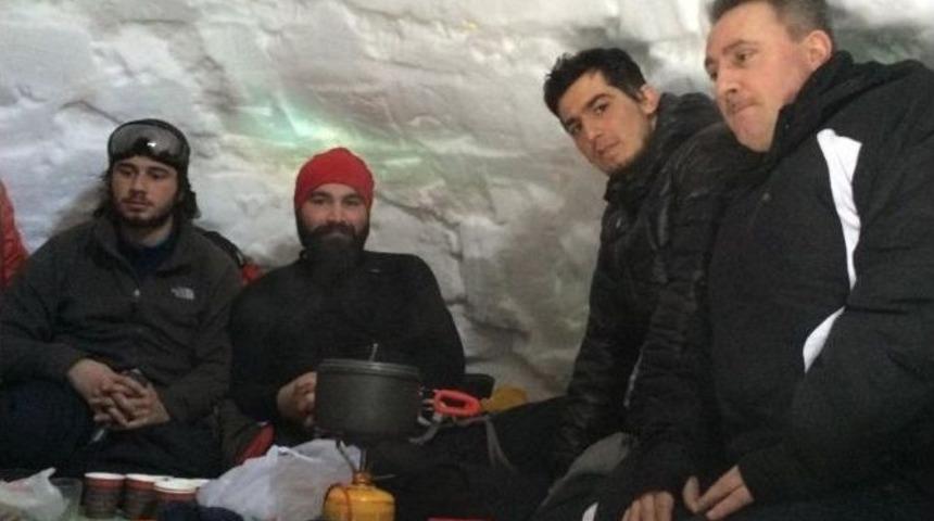 Dağcılar Eksi 20 Derecede Konaklı’da Kamp Kurdu