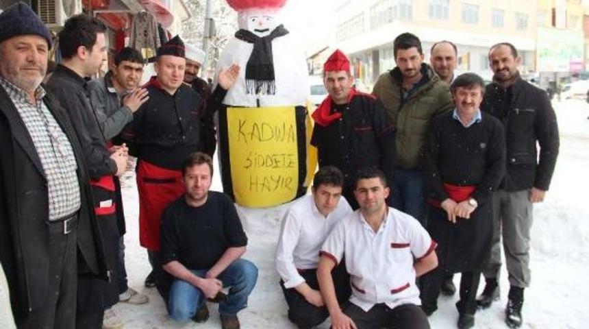 Kardan Adamlı 'kadına Şiddete Hayır' Mesajı