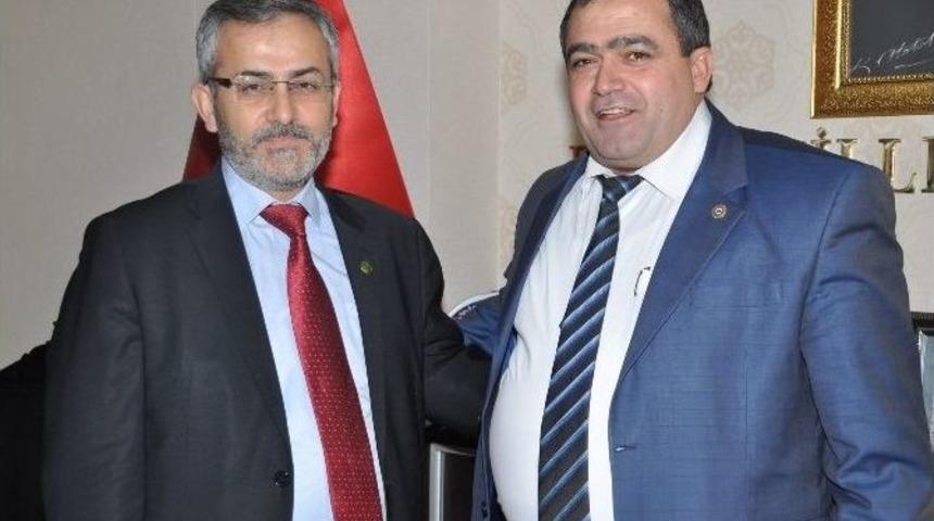 Prof. Dr. Ayhan&rsquo;dan Başkan Ko&ccedil;ak&rsquo;a Hayırlı Olsun Ziyareti