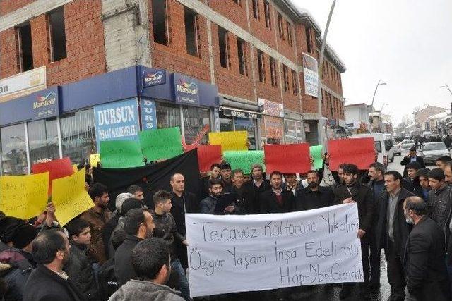 Eleşkirt’te Özgecan Protestosu