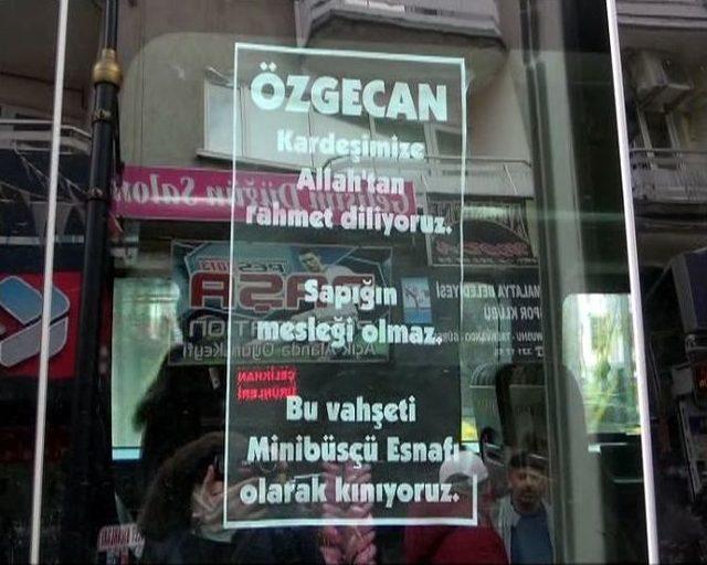 Malatyalı Minibüsçülerden Özgecan Cinayetine Tepki