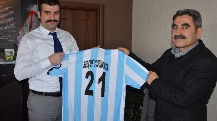 Arguvan Belediyespor Kaymakam Yosunkaya&rsquo;yı Ziyaret Etti