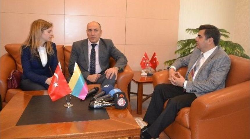 Litvanya B&uuml;y&uuml;kel&ccedil;isi Kudzmanas&rsquo;dan Vali D&uuml;zg&uuml;n&rsquo;e Ziyaret