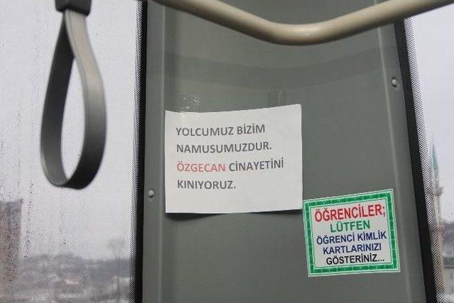 Ünyeli Dolmuşçular, Özgecan Vahşetine Sessiz Kalmadı