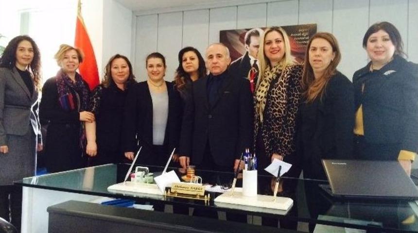 Kagik &Uuml;yeleri Defterdar Ve Baro Başkanını Ziyaret Etti