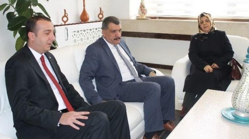 Mhp Battalgazi İl&ccedil;e Teşkilatı&rsquo;ndan Başkan G&uuml;rkan&rsquo;a Ziyaret