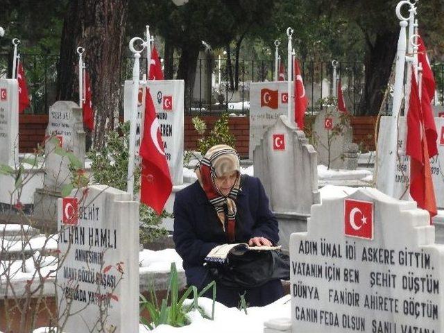 23 Yıldır Her Cuma Şehit Oğlunun Kabrini Ziyaret Ediyor