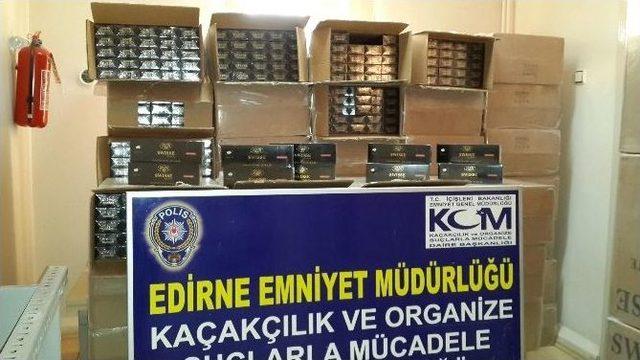 Edirne’de Gümrük Kaçağı 32 Bin Paket Sigara Ele Geçirildi